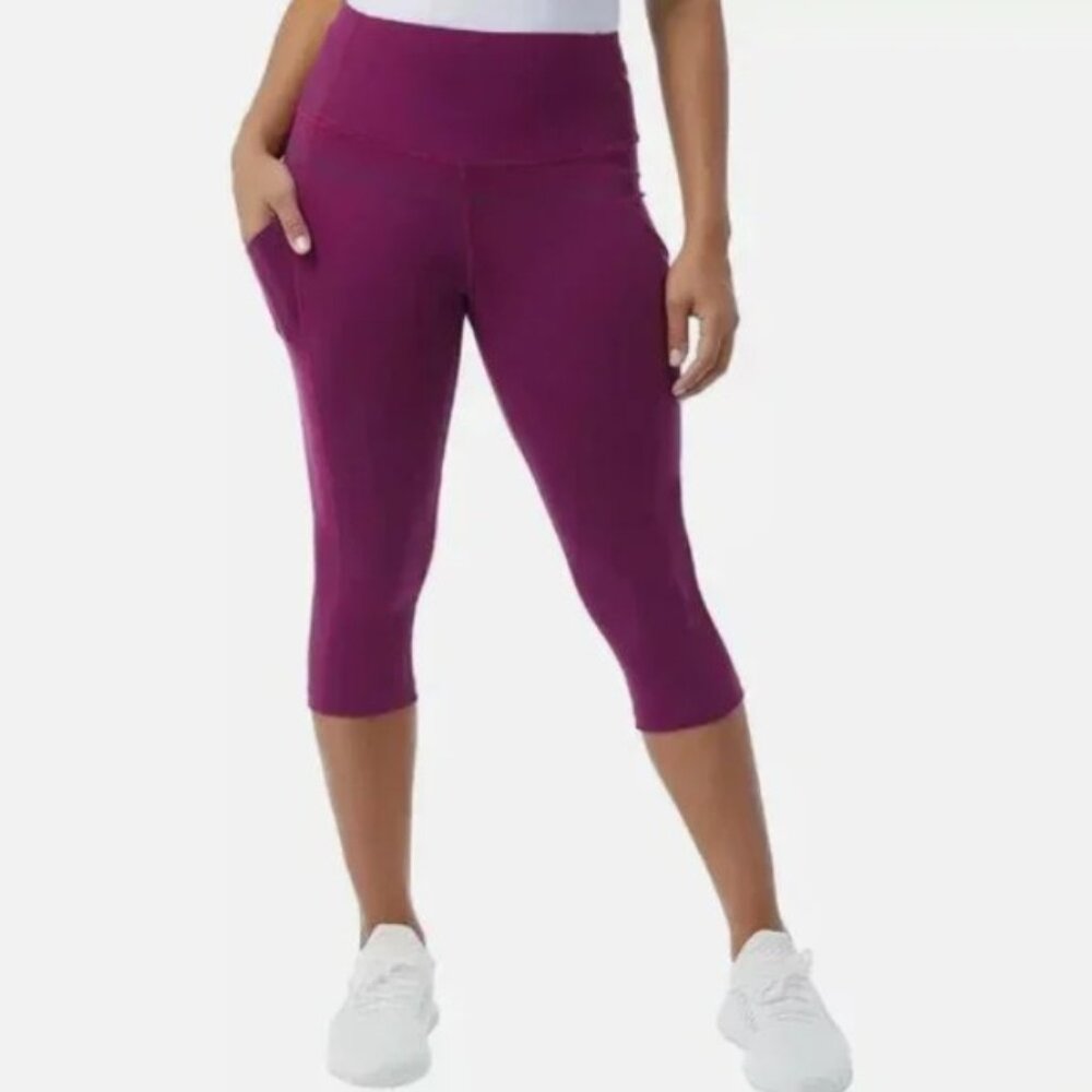 32 Degrees Plum Cropped Leggings - Picture 2 of 4